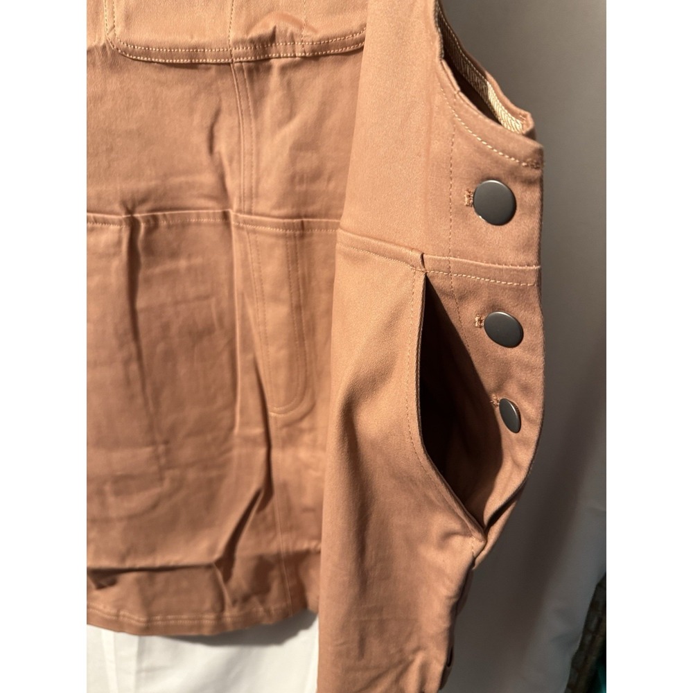 Wildfang Essential Skirtall XL Rose Brown Overall Mini Dress NWT - Picture 6 of 12